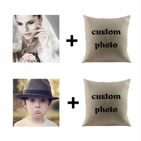 Housse de Coussin-Oreiller à Personnaliser,