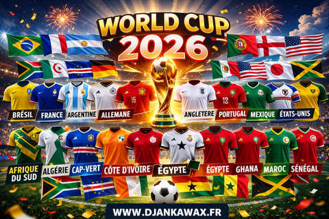 Vente de Maillots et Accessoires Football coupe du monde 2026 en Ligne, Maillots, Ensembles, Kids, Drapeaux, Bracelets, lunettes, autres,