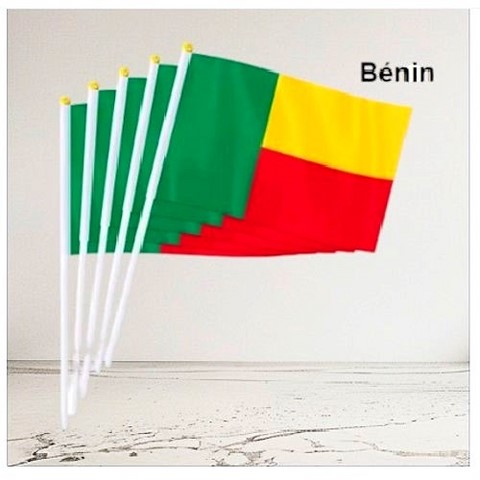 Drapeau main Bénin, Supporters, Fans, Football, Cameroun