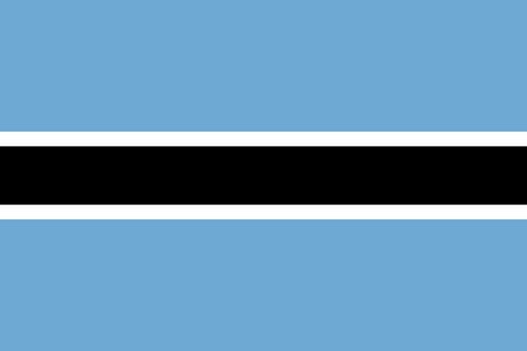 Drapeau national Botswana, Supporters, Fans, Football, Cameroun