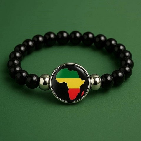Bracelet Perles drapeau Afrique, Supporters Football Africain. africa. can, Afrique, football, djankawax, Africa Football, Diaspora Africaine, drapeau,