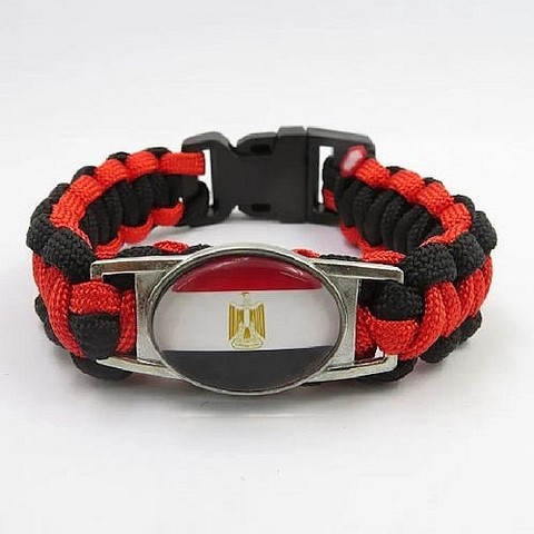 Bracelet plaque acier, Drapeau national, supporters ,Drapeau, fans supporters, Algérie,