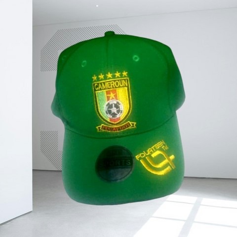 Casquette Cameroun, Jersey vert, Football, Lions indomptables,