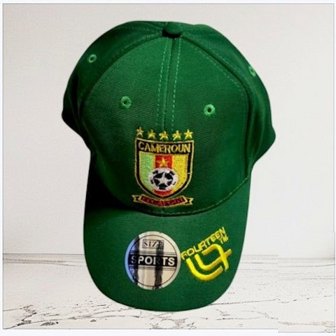 Casquette Cameroun, Jersey vert, Football, Lions indomptables,