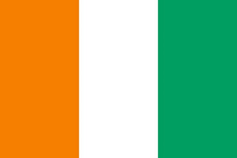 Cote d'Ivoire, Drapeau national, Supporters, Fans, Football, Pays Afrique, Caf, Can,