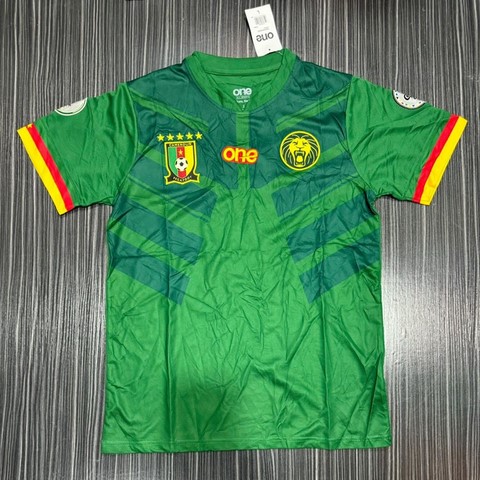 Maillot + Short, Cameroun, blanc, vert rouge, Football,