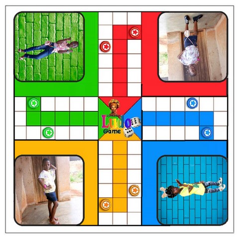 Ludo Jeu à personnaliser avec vos photos images, Djankawax, Ludo, Afrique, jeu de société, jeu africain,