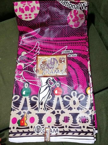 Tissu pagne wax du 8 mars 2025 officiel (la journée internationale de la femme au Cameroun)