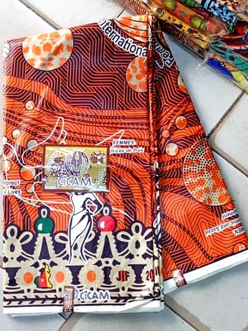 Tissu pagne wax du 8 mars 2025 officiel (la journée internationale de la femme au Cameroun)