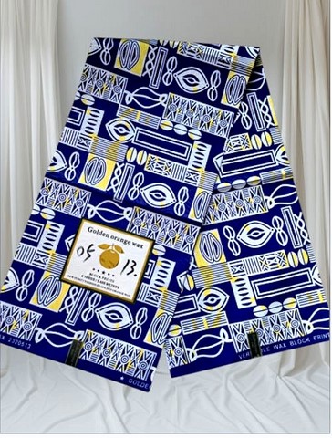 Ndop bleu, African wax loincloth 6 yards, ventes solidaire,lafermedeleo,La ferme de Léo,