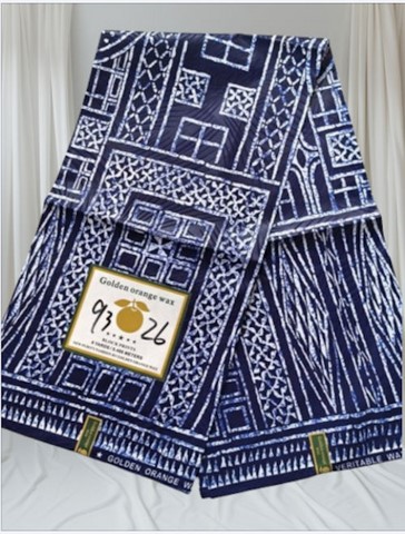 Ndop bleu, African wax loincloth 6 yards, ventes solidaire,lafermedeleo,La ferme de Léo,