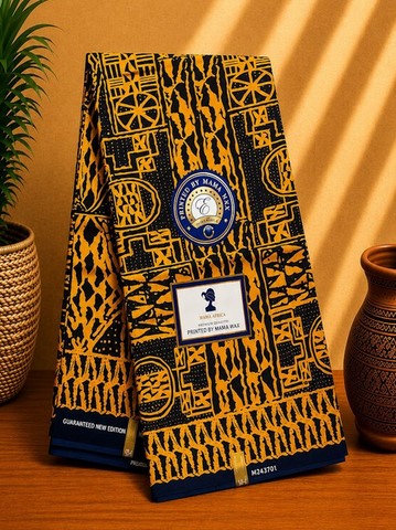 Ndop Bamiléké Cameroun 6 yard, jaune, Djankawax, tissus pagnes, wax,