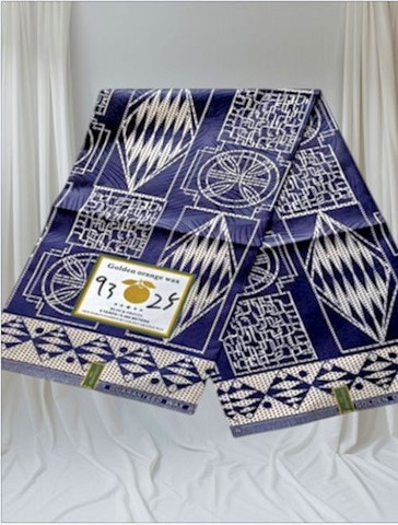 Ndop bleu, African wax loincloth 6 yards, ventes solidaire,lafermedeleo,La ferme de Léo,