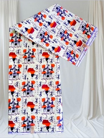 African wax loincloth 6 yards, ventes solidaire,lafermedeleo,La ferme de Léo,