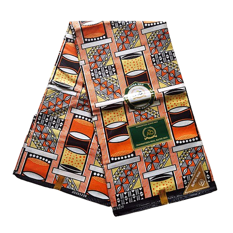 Tissu pagne wax africain 6 yard, Djankawax, tissus pagnes,