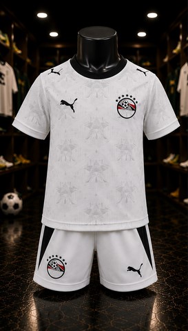 Ensemble Football Enfant Maillot + Short, blanc, Egypte,