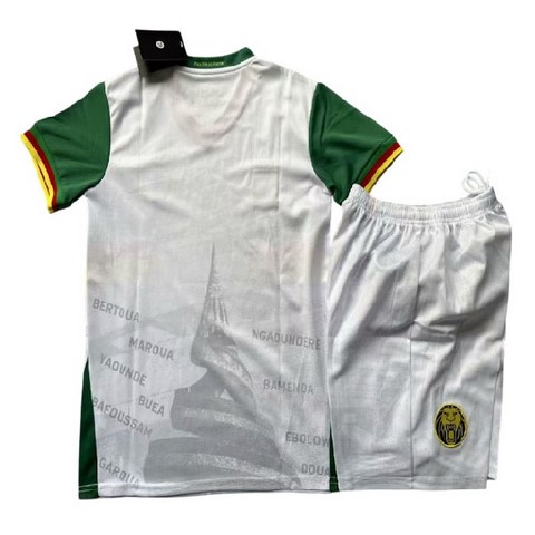 Ensemble Football Enfant Maillot + Short Cameroun, blanc,
