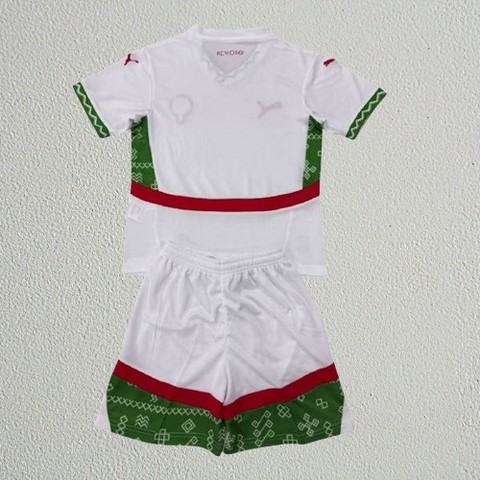 Ensemble Football Maroc, blanc, Enfant Maillot + Short, Can, Caf, Afrique,