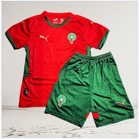 Ensemble Football Enfant Maillot + Short, Maroc,