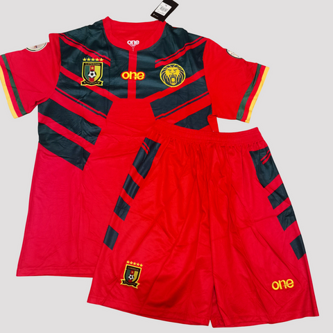  Cameroon Red Football Jersey, Cameroun, blanc, vert rouge, Football,