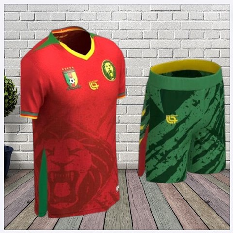 Ensemble, Maillots de football Cameroun, Can, Caf, Afrique, Fourteen, pays africains,