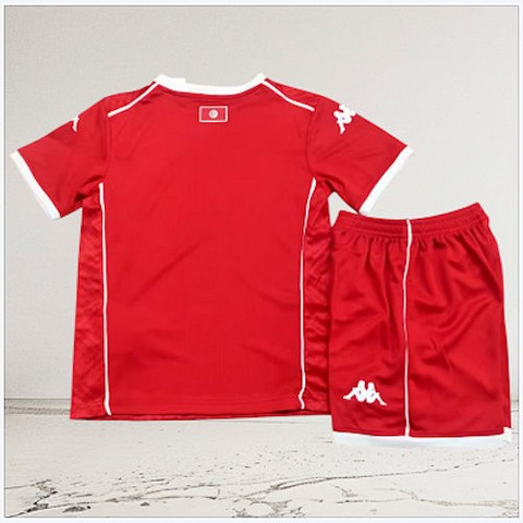 Ensemble Football Tunisie Enfant Maillot + Short, 2026.  rouge, AiglesDeCarthage, SupporterTunisien, Can, Caf, Afrique,
