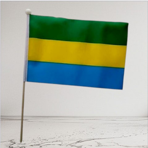 Drapeau main Gabon, Supporters, Fans, Football, Cameroun