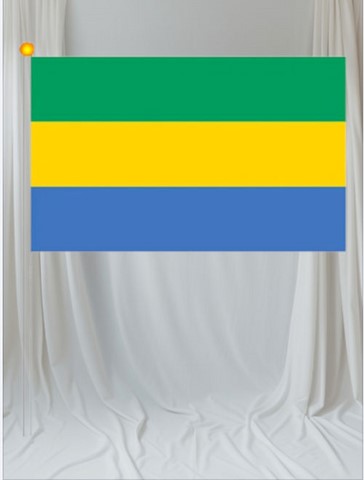 Drapeau mains Gabon, lot de 5/10/20/50/100 pieèces,