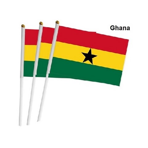 Drapeau main Ghana , Supporters, Fans, Football, Cameroun