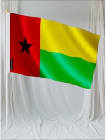 Drapeau mains Guinée-Bissau, lot de 5/10/20/50/100 pieèces,