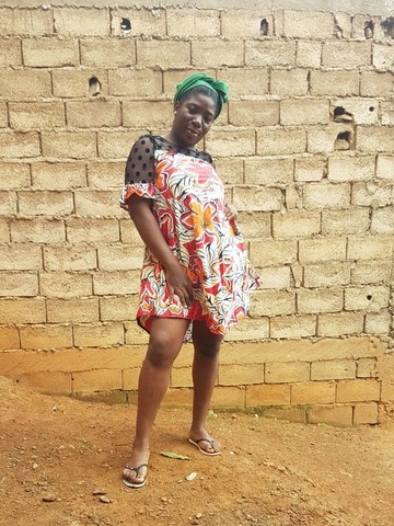 Robe africaine en tissu pagne wax Cameroun,