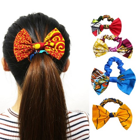 Bandeau élastique femme en tissu imprimé,