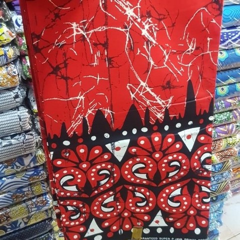 Tissu-Coton, rouge, Lafermedeleo-Djankawax,