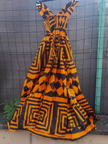 Robe africaine kaba, boubou en tissu pagne wax, 