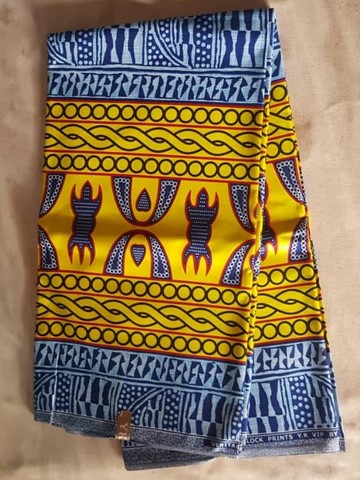 issu pagne wax africain,  Ndop, La ferme de Léo, ventes solidaires,