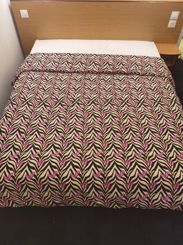 Duvet cover 220x240 in African wax loincloth fabric,