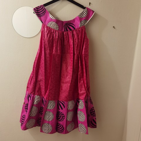 Robe africaine en tissu pagne wax Cameroun