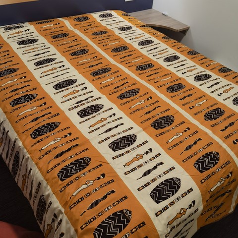 Housse de couette en tissu pagne wax