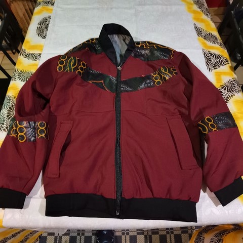 Bombers mixte en tissu pagne wax du Cameroun,vêtements,enfants,djankawax,