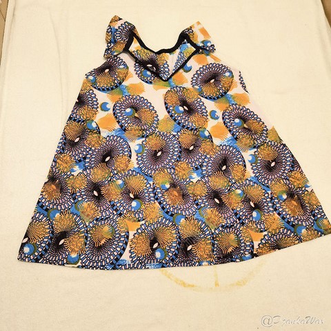 Robe enfant en tissu pagne wax du Cameroun,vêtements,enfants,djankawax,