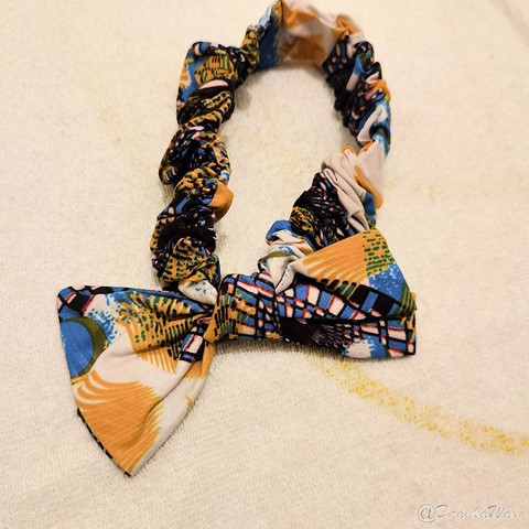 Bandeau élastique femme en tissu wax,