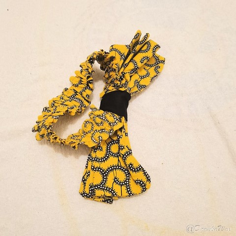 Bandeau élastique femme en tissu wax,