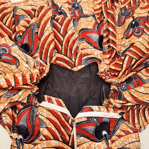 Robe de cérémonie en tissu pagne wax,djankawax,