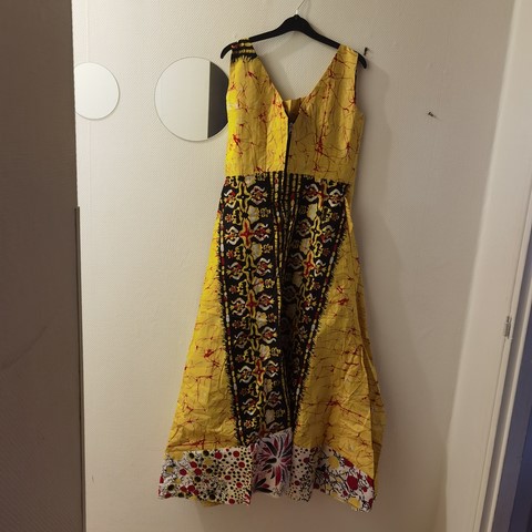 Robe en tissu pagne wax, Cameroun, djankawax,