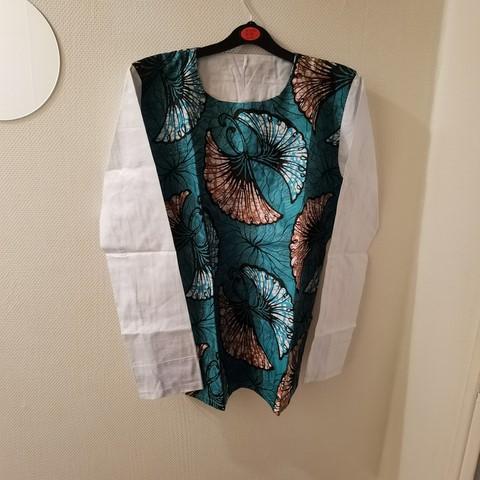 Ensemble homme en tissu pagne wax, djankawax, vêtements, couple, Cameroun,