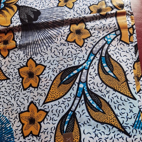 Tissu-Coton-fleurs rouge, Lafermedeleo-Djankawax,