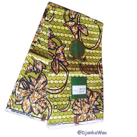 tissu pagne wax africain jaune 2/3/6 yard,ventes solidaire,Djankawax,