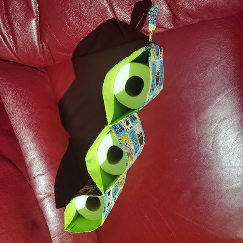 Porte papiers toilettes en tissu pagne wax, Djankawax Creation,