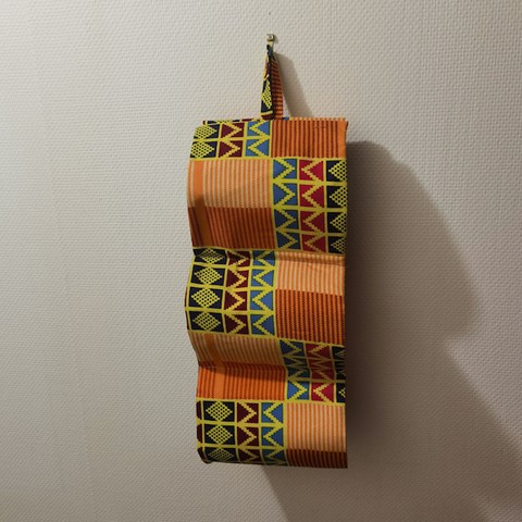 Porte papiers toilettes en tissu pagne wax, Djankawax Creation,
