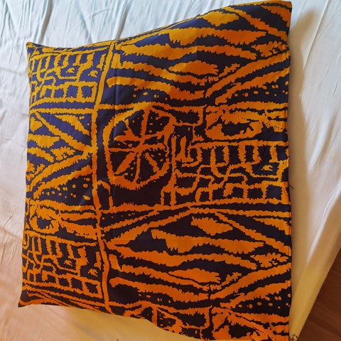 Housse de couette réversible + 4 taies en tissu pagne wax, Djankawax Creation,